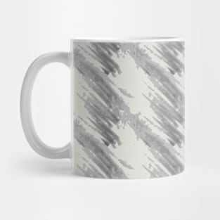 Gray abstraction on a light background, oblique stripes Mug